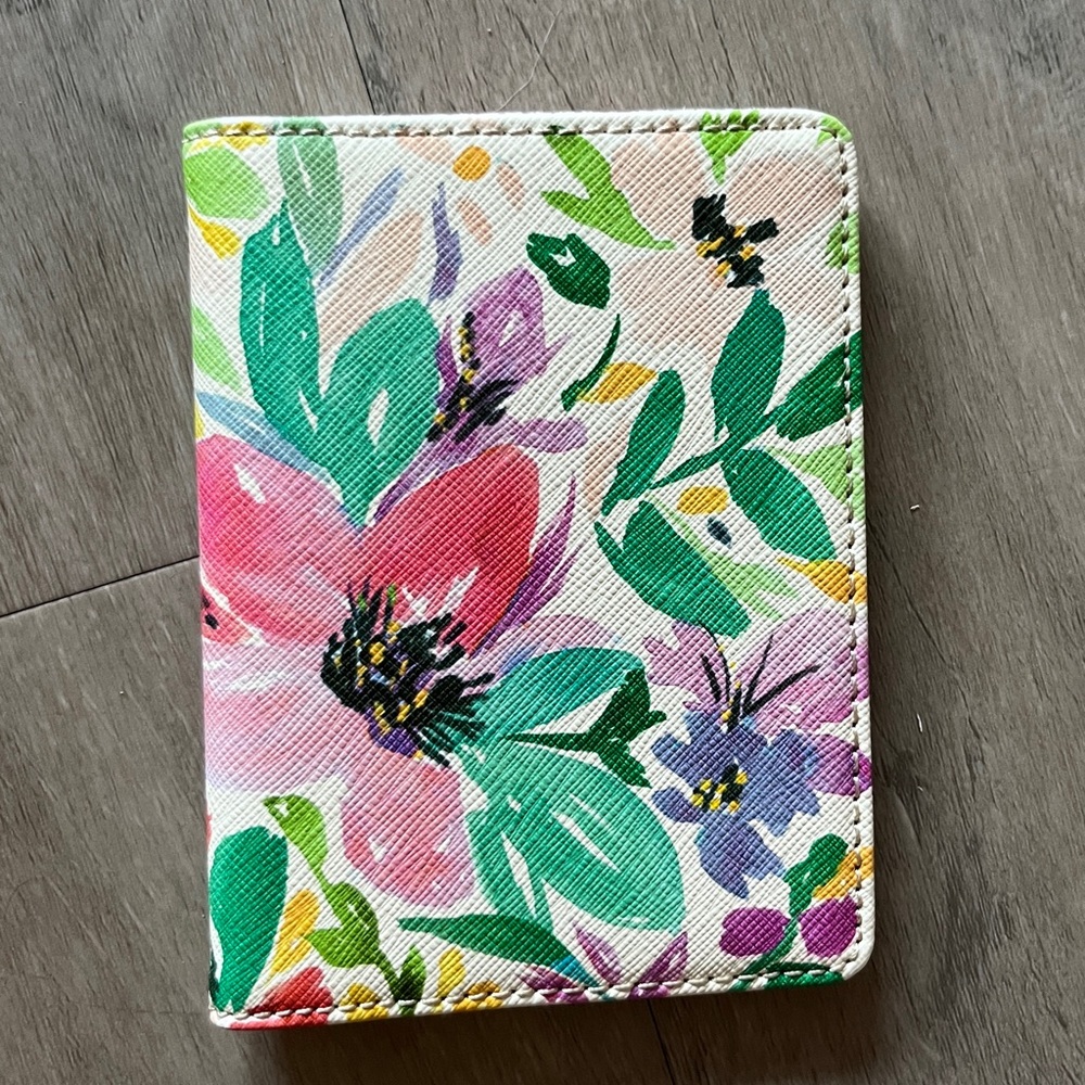 Floral Pink and Green passport Sleeve - Women's Accessory